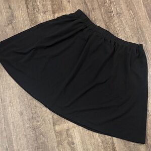 BloomChic Classic Black A-Line Skirt
